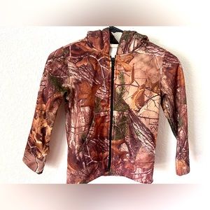 RedHead for Youth Boys Camouflage Zip Front Hoodie Jacket Size 6-7 Small